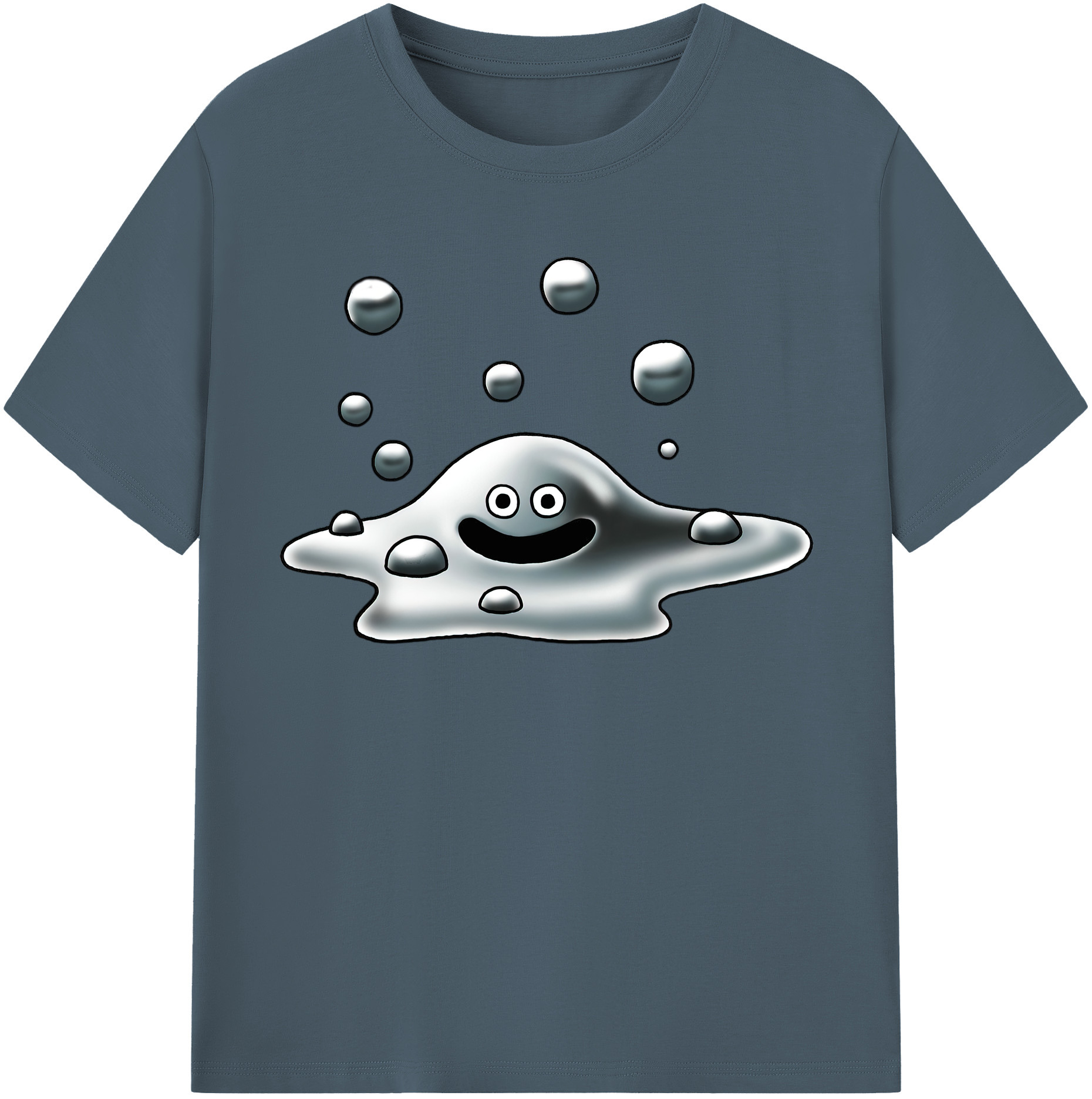 （画像用） ドラゴンクエスト Doragon Kuesuto Dragon Quest 綿100％半袖Tシャツ（フロントプリント）